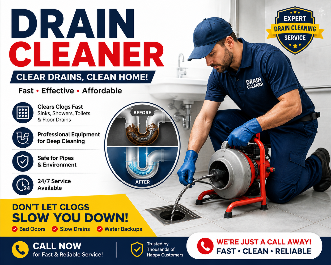 Drain Cleaning Plumber: When Persistent Drain Problems Need Expert Attention