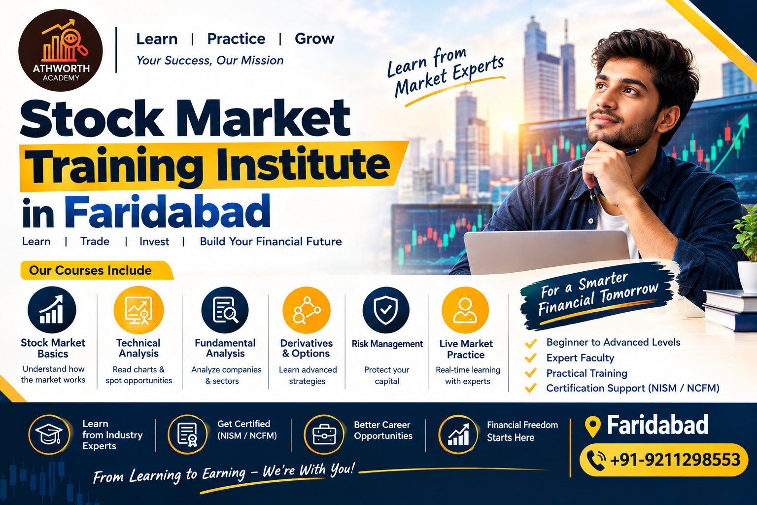 Stock Market Classes in Faridabad: From Beginner to Advanced